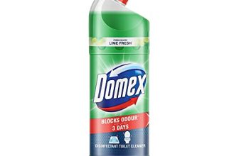 Domex Fresh Guard Disinfectant Toilet Cleaner Liquid, Lime Fresh, 1 L| Freshness For 100 Flushes
