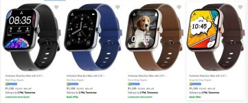 Ambrane BT Calling Smartwatch Starts at ₹1,199 / ₹1,299