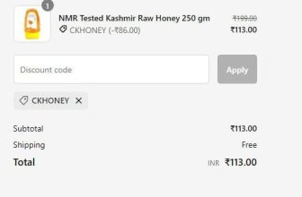KesarCo. Loot : Kashmir Raw Honey 250g worth 499 at โน113 + Free ShippingCode: CKHONEY
