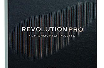 Revolution Pro 4K Highlighter Palette, Gold, 16G