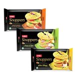 Unibic Snappers, Assorted Pack | Potato Crackers | Cream N Onion, Indi Spice, Achari Mango | (Pack Of 3), 900G | Potato Biscuits