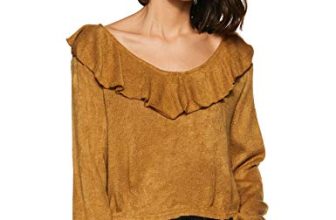 Molly & Sue Women’S Synthetic Pullover (Sweater181023214_Yellow_L)