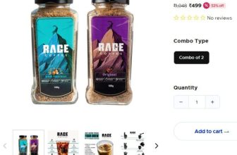 LOOT RAGE COFFEE : Flavoured Instant Coffee Combo – 100g each – Irish Hazelnut and Original at ₹499REG. PRICE : 600+Trusted Site + Free Delivery on Everything