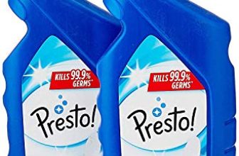 Amazon Brand – Presto! Disinfectant Toilet Cleaner, Rose – 1 L (Pack Of 2)