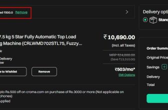 Croma 7.5 kg 5 Star Fully Automatic Top Load Washing Machine at ₹10,190Use Code – CRMACK5H