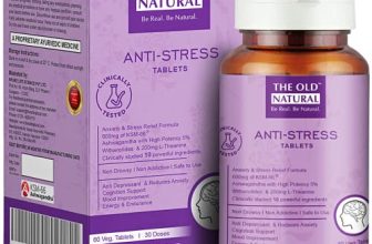 The Old Natural Anti Stress Tablets – Ksm 66 Ashwagandha Extract, L-Theanine, Brahmi, Chamomile Combination For Relieving Stress, Tension & Anxiety Relief Ii Energy & Endurance, Muscle Strength & Recovery – 60 Veg. Tablets