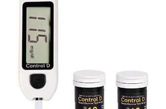 Control D Blood Glucose Monitor (Pack Of 20 Strips, White)