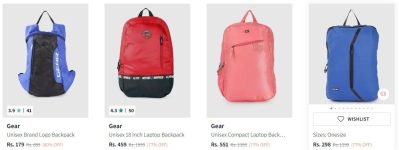 Myntra : 70-80% Off On Gear Backpacks.