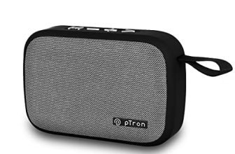 Ptron Newly Launched Musicbot Lite 5W Mini Bluetooth Speaker With 6Hrs Playtime, Immersive Sound, 40Mm Driver, Bt5.1 With Strong Connectivity, Portable Design, Integrated Music & Call Control (Black)