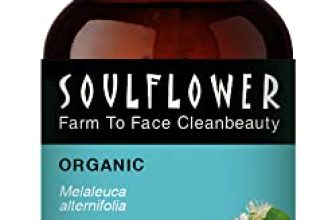 Soulflower Organic Tea Tree Essential Oil For Skin, Hair, Face, Acne Care, Dandruff | 22 Years Of Worldwide Trust, Ecocert Certified Organic 100% Pure, Natural, Undiluted Therapeutic Grade | 10Ml