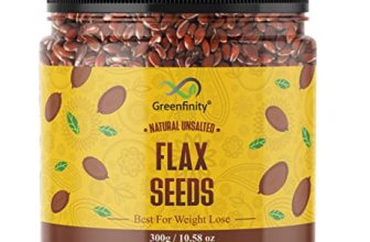 Greenfinity Healthy & Tasty Jumbo Flax Seeds For Eating | Immunity Booster Diet | Protein And Rich In Fibre – 300G