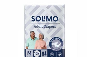 Amazon Brand – Solimo Adult Diapers Tape Style- Medium, Pack Of 10