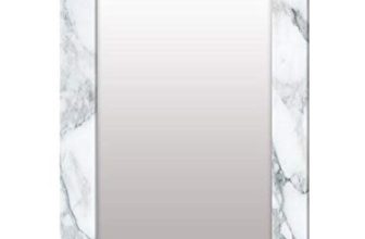 999Store Printed Wall Decor Mirror For Living Room Mirror For Washbasin White Marvel Washroom Bathroom Mirror (Mdf_14X20 Inches) Mirrorsmp100
