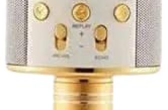 Hr Collection Wireless Singing Mike Advance Handheld Multi-Function Bluetooth Karaoke Mic With Microphone Speaker For All Smart Phones