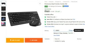 Portronics Key3 Combo Set at ₹969