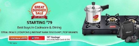 Amazon Great Summer Sale Kitchen products staring at ₹79