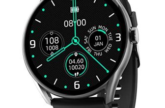 Beatxp Vega 1.43″ Amoled 466 * 466Px Display One-Tap Bt 5.2 Calling Ai Voice Assistant Smartwatch (Electric Black)