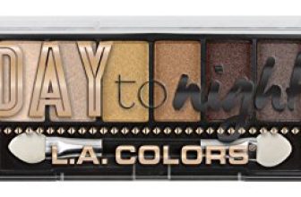 L.A. Colors Day To Night 12 Color Eyeshadow, Sunset (Multicolor) 8 G Matte & Shimmery Finish