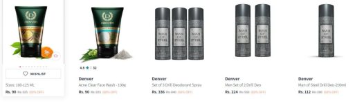 Flat 60% Off On Denver Beauty Products