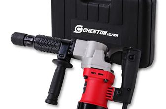 Cheston Ultra 5 Kg Demolition Hammer | 1000W Copper Armature Impact Frequency 3800/Min Max Chuck Capacity 20Mm | Accessories Included 2 Chisels & Spanner Tool With Carrying Case Box