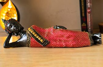 Archies Resin Reclining Buddha Statue/Miniature/Figurines/Showpiece Gifting For Diwali/Festivals/Decorations Ideal For Wall Shelf/Car Dashboard/Decoration Home & Office
