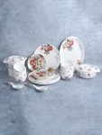 Wonderchef Pack Of 31 Melamin Venice Dinner Set(Red)