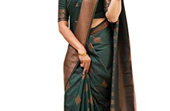 Avantika Fashion Women’S Kanjivaram Soft Pure Silk Saree With Blouse Piece (Green)