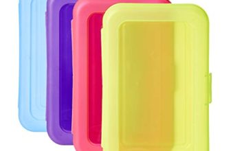 Amazonbasics Pencil Box – Pack Of 4, Multi-Color