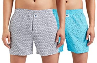 Amazon Brand – Symbol Men’S Cotton Regular Printed Boxer Shorts (Pack Of 2) (Symbxpo2-5_3846 & 3678_Multicolor 5_S)