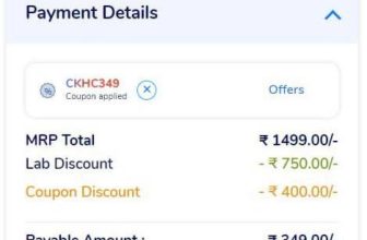 MediBuddy Loot : Health Checkup (60+ Tests) Worth ₹1499 at ₹349. Use Coupon : CKHC349Link : Lab Test Package Benefits | 60+ Tests Including : •Complete Blood Count (CBC) – EDTA Whole Blood – 25 Tests. •KIDNEY FUNCTION TEST (KFT) – Serum•6 Tests. •Complete Urine Examination (CUE) – Spot Urine – 20 Tests. •Others – 9 Tests.