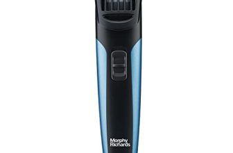 Morphy Richards Astonx Bt1110 Beard Trimmer For Men| 4 Weeks Of Trimming* | 9 Settings-Single Comb| Comb-Lock| Removable & Washable Blades| 2-Yr Warranty| Metallic Blue & Black