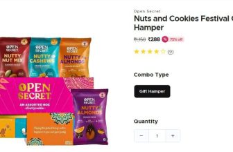 LOOT : 75% OPEN SECRET :Nuts and cookies festival gift hamper at ₹288
