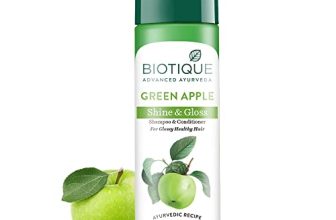 Biotique Green Apple Shine & Gloss Shampoo & Conditioner For Glossy Healthy Hair, 190 Ml