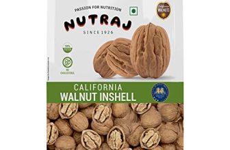 Nutraj California Inshell Walnut 1Kg | Latest Crop Inshell Walnut | 100% Pure Premium Akhrot | Delicious & Crunchy Walnut | High In Anti Oxidants| Brain Food