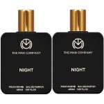 The Man Company Night Perfume For Men – 2 * 50Ml | Premium Long-Lasting Fragrance | Citrusy, Exotic & Woody | Gift For Men | Date Night Body Spray