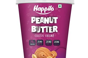Happilo Classic Peanut Butter Creamy 1Kg, Protein Rich, Roasted Peanuts, No Added Sugar