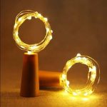 Urban King 20 Led Wine Bottle Cork Copper Wire String Lights, 2M Battery Operated (Pack Of 1)