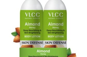 Vlcc Almond Honey Deep Nourishing & Skin Brightening Body Lotion -350Ml+350Ml- Buy One Get One – Deep Nourishment, Glowing & Youthful Skin.