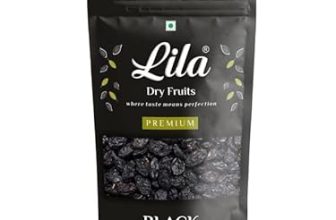 Lila Dry Fruits Premium Afghani Seedless Black Raisins 1000 G | Kali Kishmish | Munakka Dry Fruits | Delicious & Healthy Snack | High In Antioxidants, Naturally Sweet & Tasty