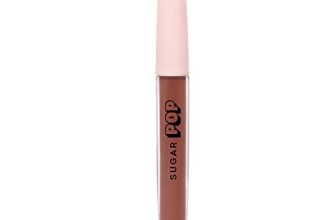 Sugar Pop High Shine Lip Gloss, Glossy Finish – 03 Maple (Nude Brown) Lip Plumping Gloss For Soft & Dewy Lips Enriched With Vitamin E, Jojoba Oil & Shea Butter, Richly Pigmented & Long Lasting, 3.5Ml
