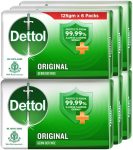 Dettol Original Germ Protection Bathing Soap Bar(6 X 125 G)