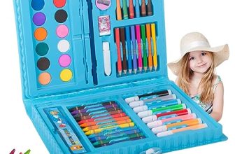 Toy Imagine 68 Pcs Colour Set For Kids 12 Color Crayon, 8 Sketch Pens, 8 Color Pencils, 6 Oil Plaster Color, 12 Color Water Paint, 1(Eraser, Sharpener, Scale, Pencil, Water Paint Brush, Glue).…