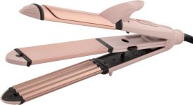Vega Go Mini 3 In 1 3 In 1 Mini Hair Styler – Mini Hair Straightener, Curler & Hair Crimper Vhscc-07 Hair Straightener(Beige)