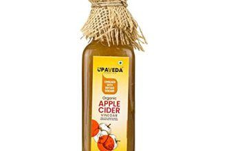 Upaveda Organic Apple Cider Vinegar 100 Ml Glass Bottle | Certified Organic Himalayan Apple Usda Organic | Raw, Unfiltered & Non-Pasteurized | Enriched With Mother Vinegar