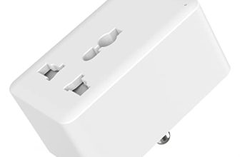 Polycab Hohm Lanre Wi-Fi 10 A Smart Plug With Energy Monitoring-Suitable For High Power Large Appliances Like Mobile & Laptop Chargers, Tv, Kettle (Compatible With Alexa And Google Assistant) (Pack Of 1)