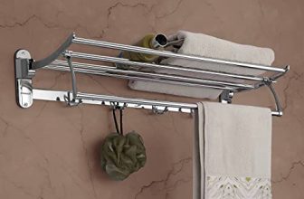 Primax Classic Stainless Steel Folding Towel Rack – 24 Inches