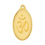 Whp Jewellers 24Kt (999) 2 Gram Om Yellow Gold Om Pendant