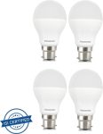 Panasonic 9.5 W Standard B22 Led Bulb(White, Pack Of 4)