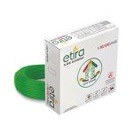 Polycab Etira Flame Retardant House Wire Pvc Insulated Copper Cable Electric Wire (1 Sqmm, Green, 90M)