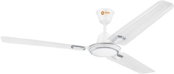 Orient Electric Ujala Air Deco 1 Star 1200 Mm Ultra High Speed 3 Blade Ceiling Fan(White Silver, Pack Of 1)